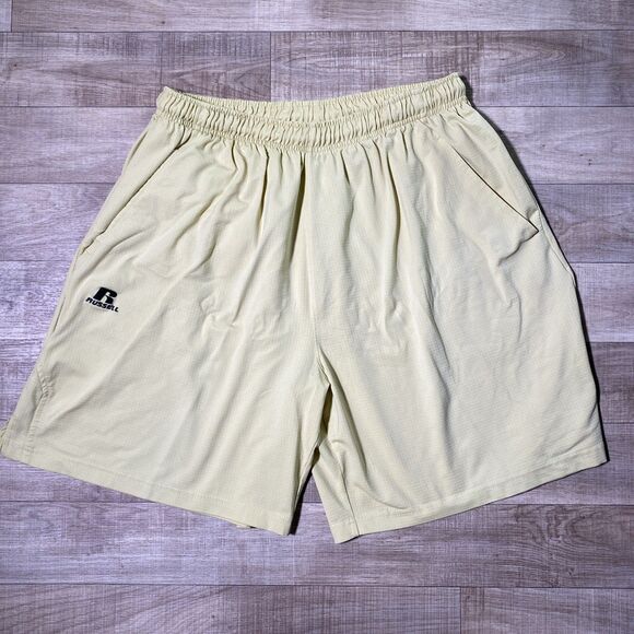 Russell Athletic Dri-Power 360 Shorts Mens Large Moisture Wicking Gym Shorts - Picture 1 of 6